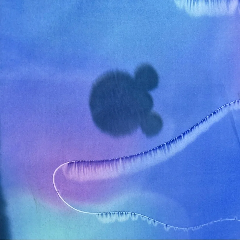 Walt Disney World WDW Tie Dye Scarf Multicolor Hidden‎ Mickey Mouse 42